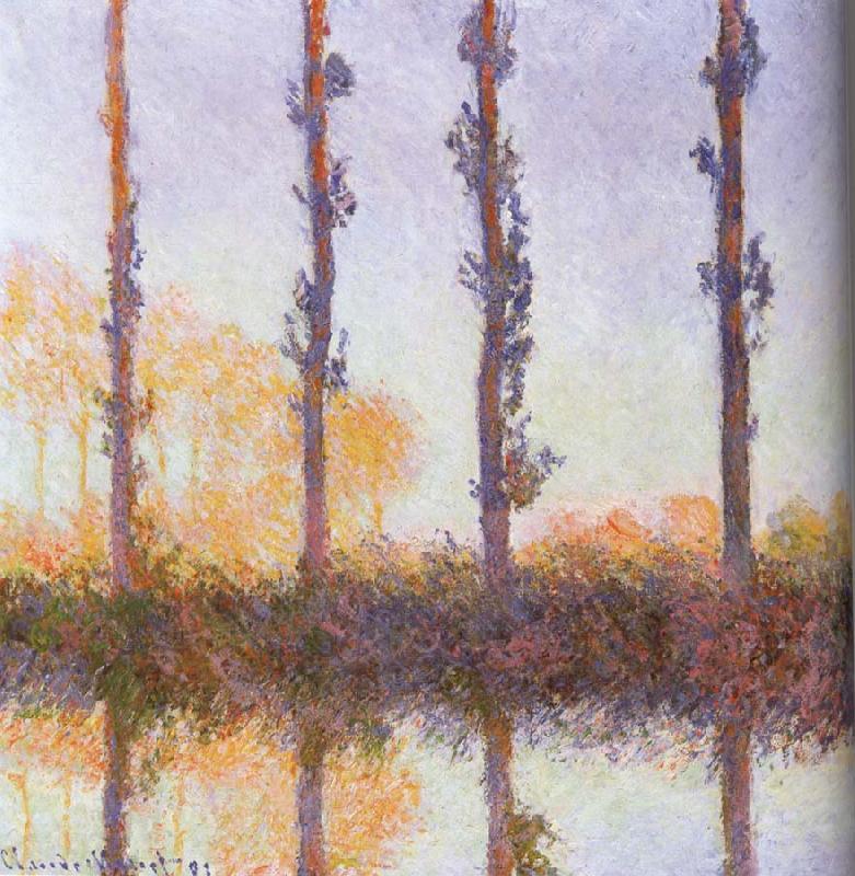 Claude Monet Four pieces of poplar oil painting image